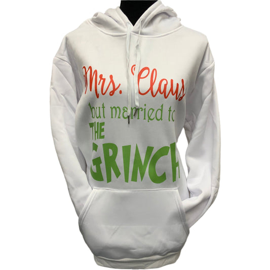 Miss Claus But Married To the Grinch Hoodie