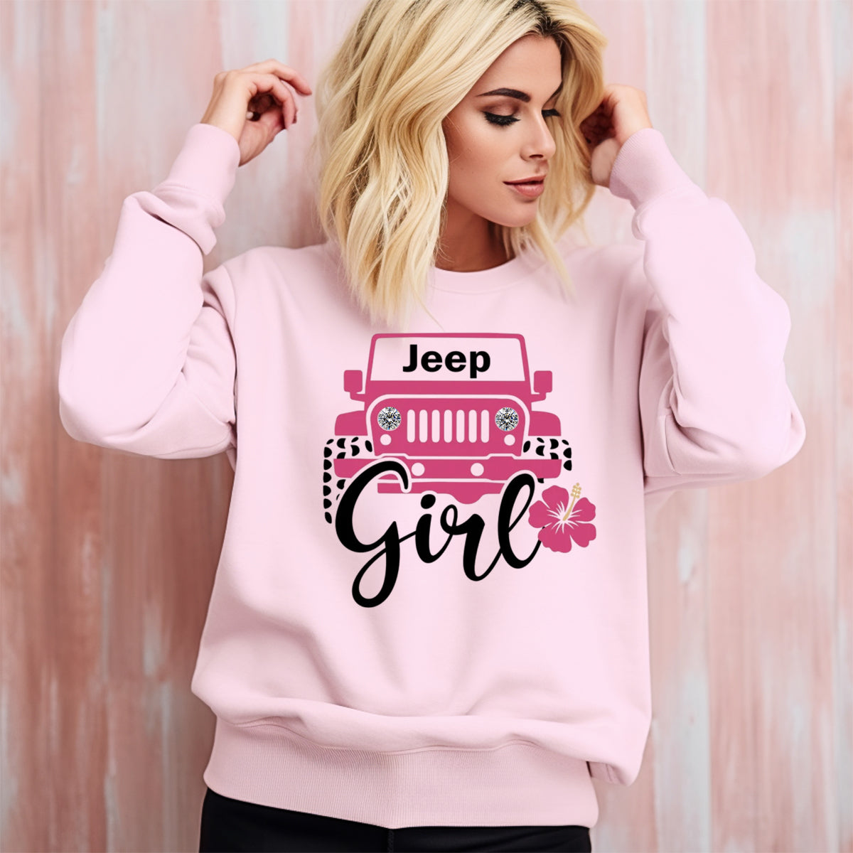 Jeep girl T-Shirt Or Long Sleeve