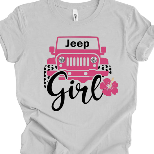 Jeep girl T-Shirt Or Long Sleeve